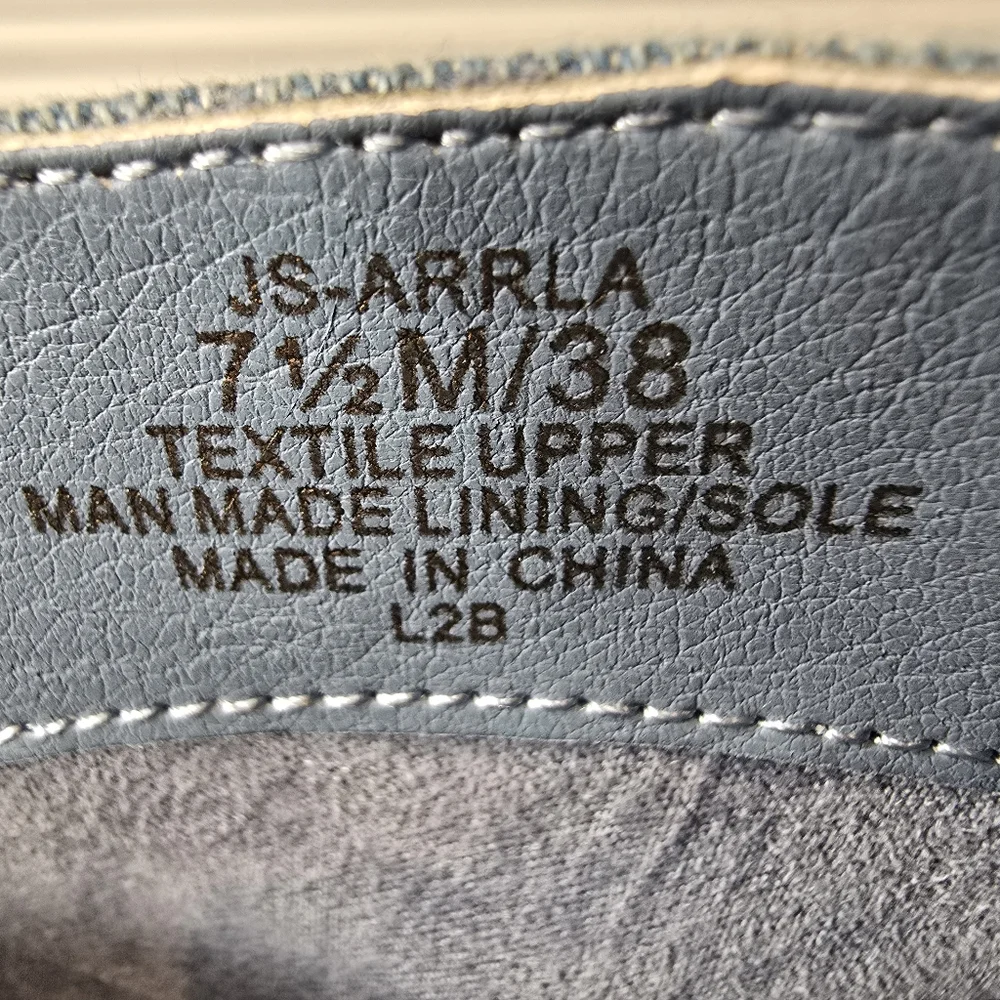 JESSICA SIMPSON MEDIUM BLUE WASH DENIM BOOTS SIZE 7 1/2 M  STYLE - JS-ARRLA - Picture 5 of 12